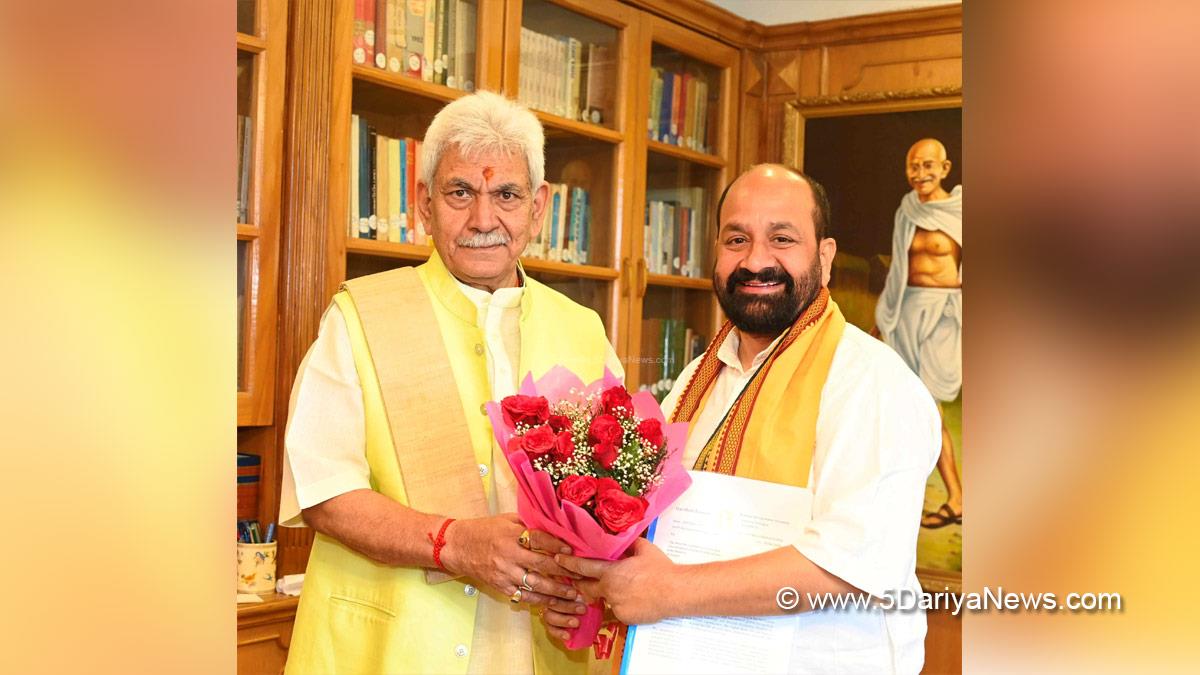 Manoj Sinha, Lieutenant Governor JK, Thakur Darshan Kumar, Srinagar