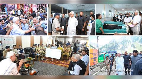 Manoj Sinha, Lieutenant Governor JK, Jatin Kishore, Ganderbal, Deputy Commissioner Ganderbal, Anshul Garg, Mohammad Aijaz Asad, Shri Amarnath Ji Yatra, Shri Amarnath Ji Yatra 2026, Amarnath Ji Yatra, Amarnath Ji Yatra 2026, Shri Amarnath Ji Yatra Pilgrims, Shri Amarnath Ji Shrine Board, SASB, SANJY 2026, Baltal Base Camp