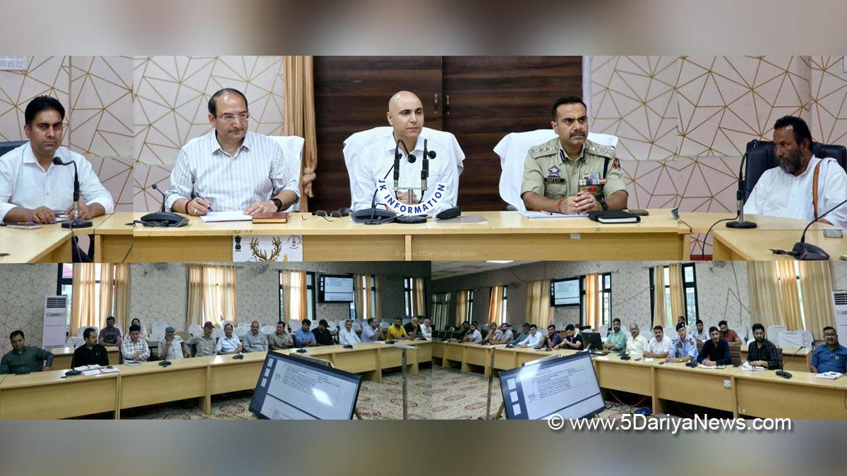 Pankaj Kumar Sharma, Kishtwar, DC Kishtwar, Deputy Commissioner Kishtwar