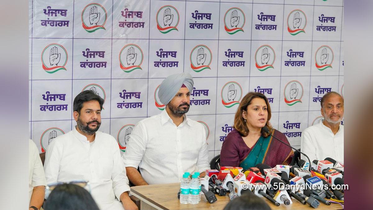 Supriya Shrinate, Indian National Congress, Congress, All India Congress Committee, Amarinder Singh Raja Warring, Punjab Pradesh