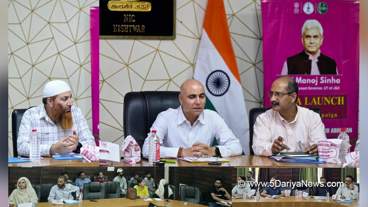 Pankaj Kumar Sharma, Kishtwar, DC Kishtwar, Deputy Commissioner Kishtwar