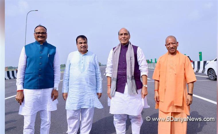 Rajnath Singh inaugurates Lucknow-Kanpur Expressway