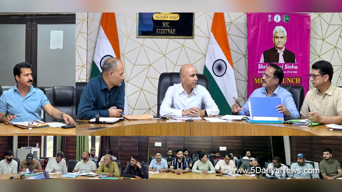 Pankaj Kumar Sharma, Kishtwar, DC Kishtwar, Deputy Commissioner Kishtwar