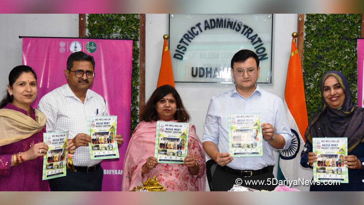 Minga Sherpa, Udhampur, DC Udhampur, Deputy Commissioner Udhampur, Government Degree College Neeli Nallah, GDC Neeli Nallah, Nasha Mukt Bharat Abhiyan Bulletin