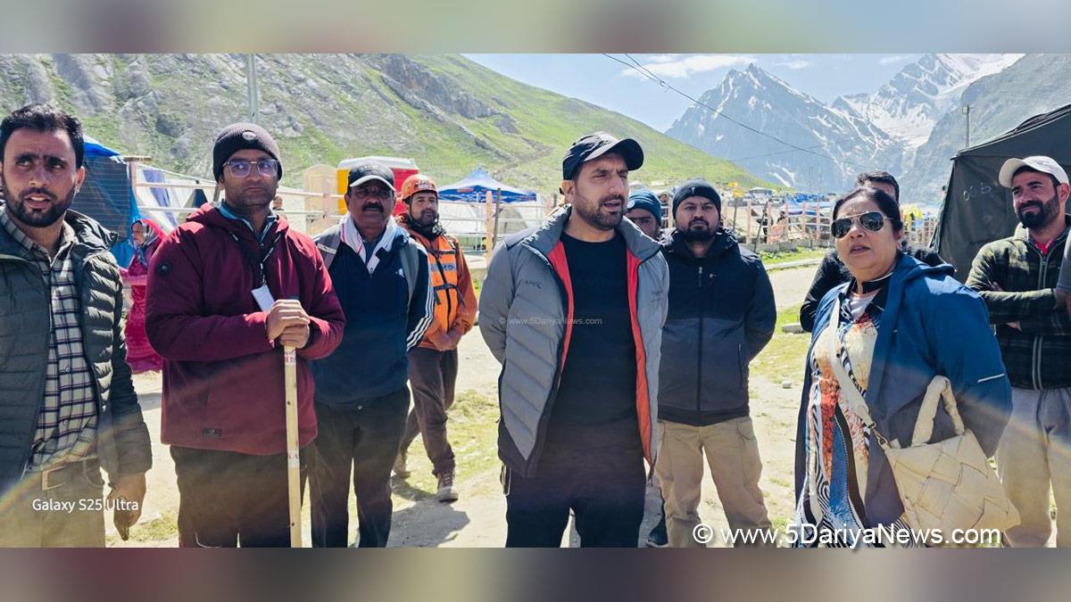 Mohammad Aijaz Asad, Secretary RDD and Panchayati Raj, Baltal, Chandanwari, Shri Amarnath Ji Yatra, Shri Amarnath Ji Yatra 2026, Amarnath Ji Yatra, Amarnath Ji Yatra 2026, Shri Amarnath Ji Yatra Pilgrims, Shri Amarnath Ji Shrine Board, SASB, SANJY 2026