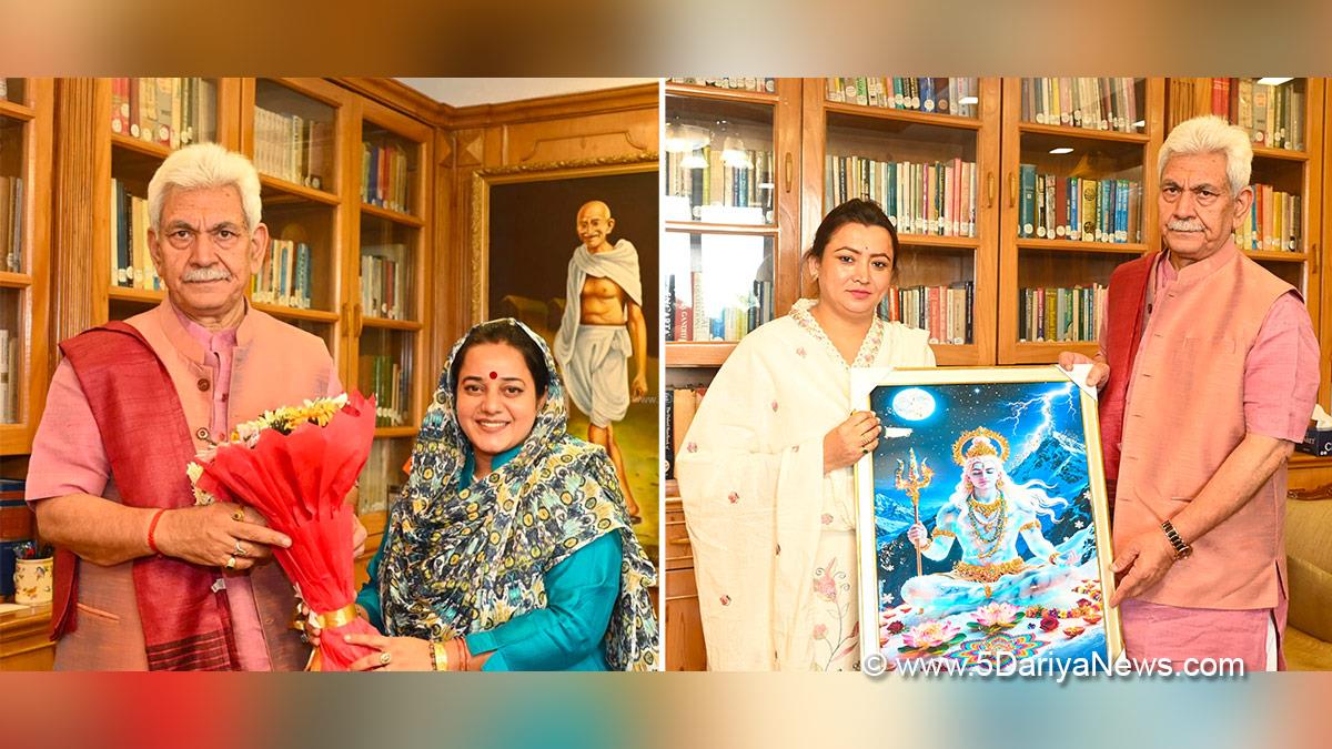 Manoj Sinha, Lieutenant Governor JK, Shilpa Dubey, Srinagar