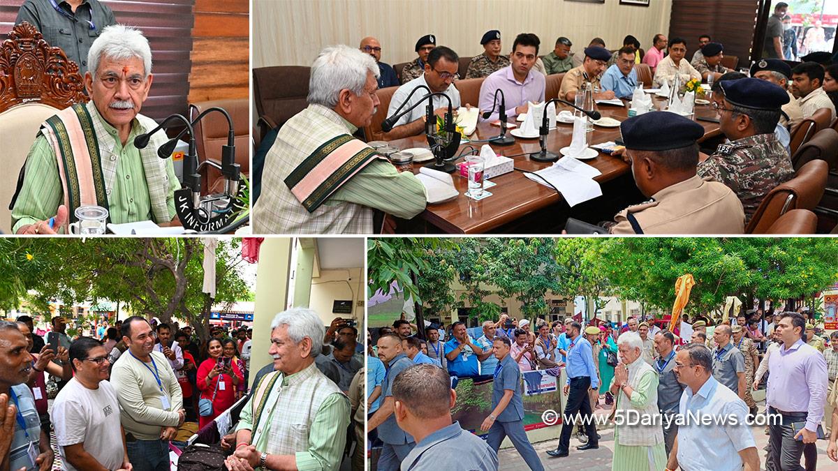 Manoj Sinha, Lieutenant Governor JK, Rakesh Minhas, Dr Rakesh Minhas, DC Jammu, Jammu, Deputy Commissioner Jammu, Ramesh Kumar, Dr Devansh Yadav, Bhagwati Nagar Yatri Niwas, Shri Amarnath Ji Yatra, Shri Amarnath Ji Yatra 2026, Amarnath Ji Yatra, Amarnath Ji Yatra 2026, Shri Amarnath Ji Yatra Pilgrims, Shri Amarnath Ji Shrine Board, SASB, SANJY 2026