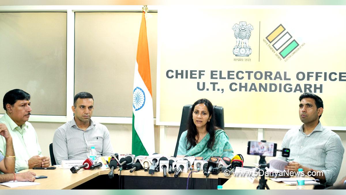 Prerna Puri, Chief Electoral Officer, CEO Chandigarh, Nishant Kumar Yadav, Deputy Commissioner Chandigarh, DC Chandigarh, UT Chandigarh, Special Intensive Revision, SIR