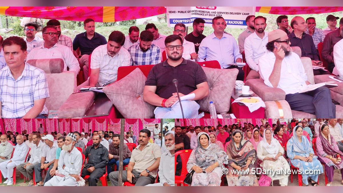 Abhishek Sharma, Rajouri, DC Rajouri, Deputy Commissioner Rajouri, Block Diwas