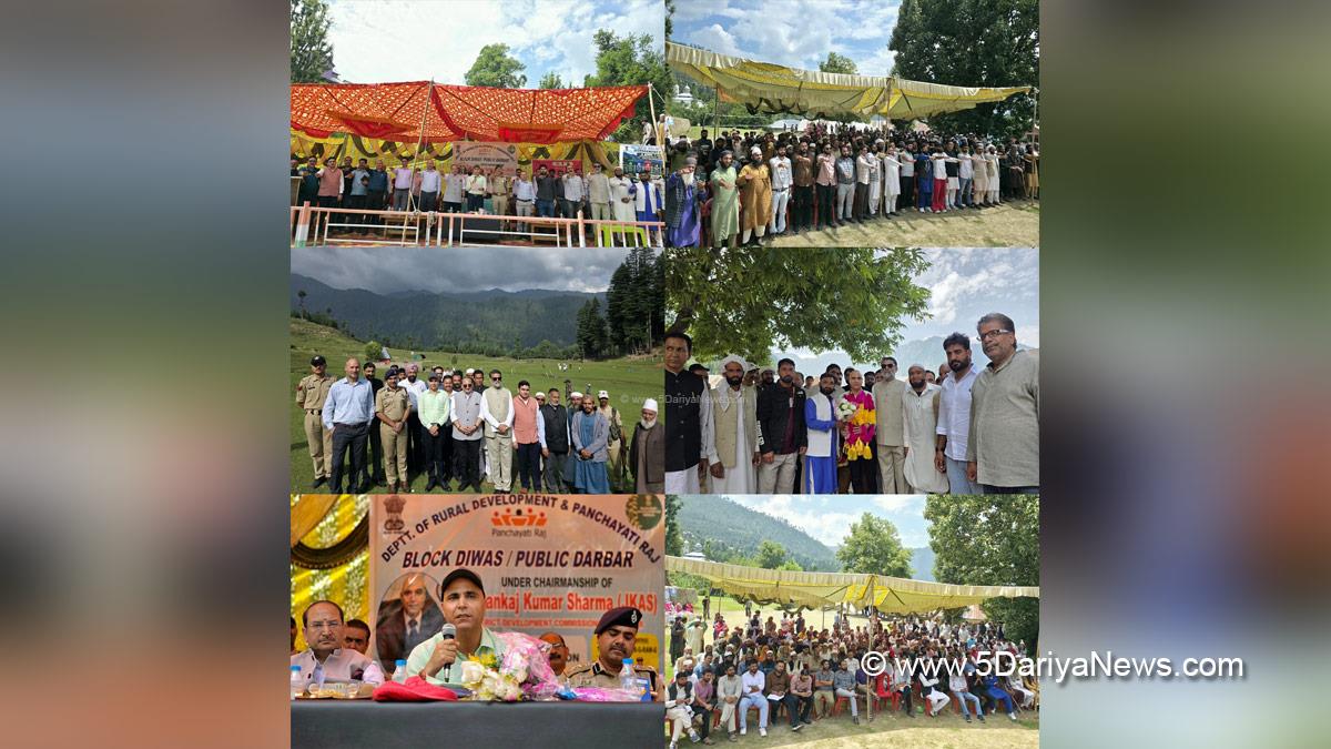 Pankaj Kumar Sharma, Kishtwar, DC Kishtwar, Deputy Commissioner Kishtwar, Block Diwas