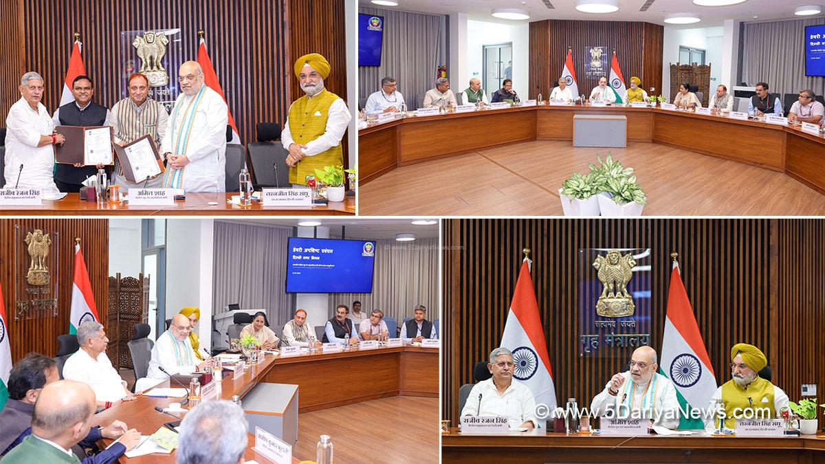 Amit Shah, Union Home Minister, BJP, Bharatiya Janata Party, Minister of Cooperation, Rajiv Ranjan Singh, Taranjit Singh Sandhu, Rekha Gupta, BJP Delhi, Chief Minister of Delhi, Delhi CM, New Delhi