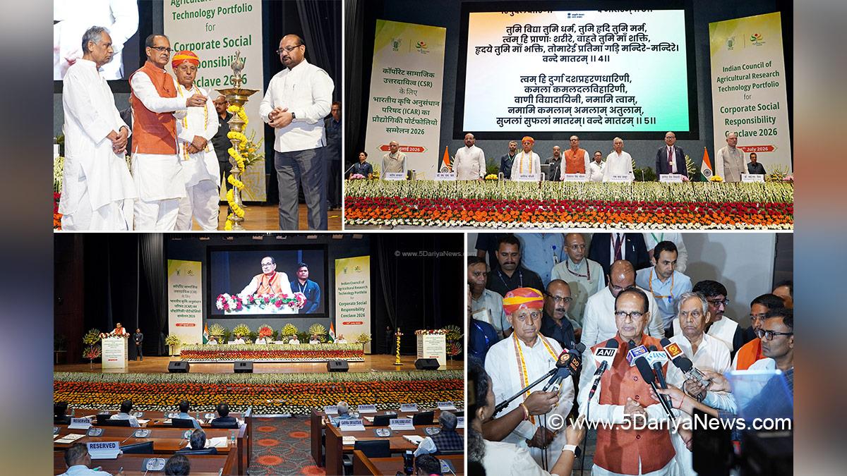 Shivraj Singh Chouhan, Shivraj Chauhan, BJP, Bharatiya Janata Party, ICAR Corporate Social Responsibility Conclave 2026, Ramnath Thakur, Bhagirath Choudhary, New Delhi