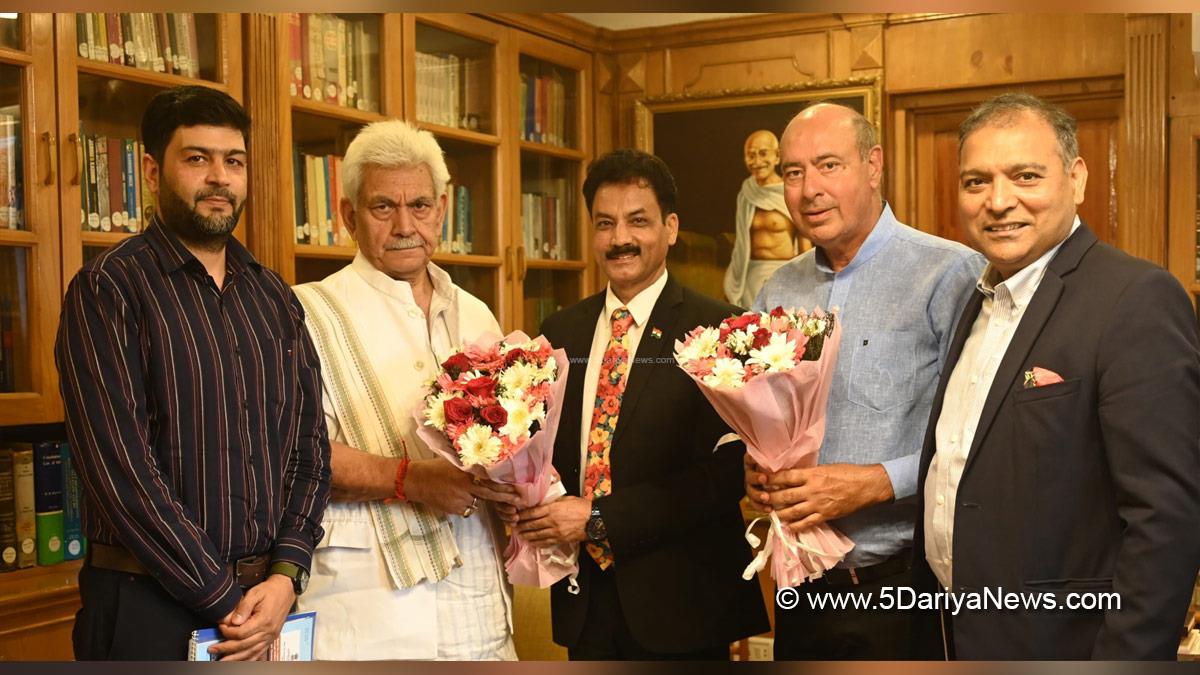 Manoj Sinha, Lieutenant Governor JK, PHD Chamber of Commerce and Industry, PHDCCI, Dr Ranjeet Mehta, Srinagar