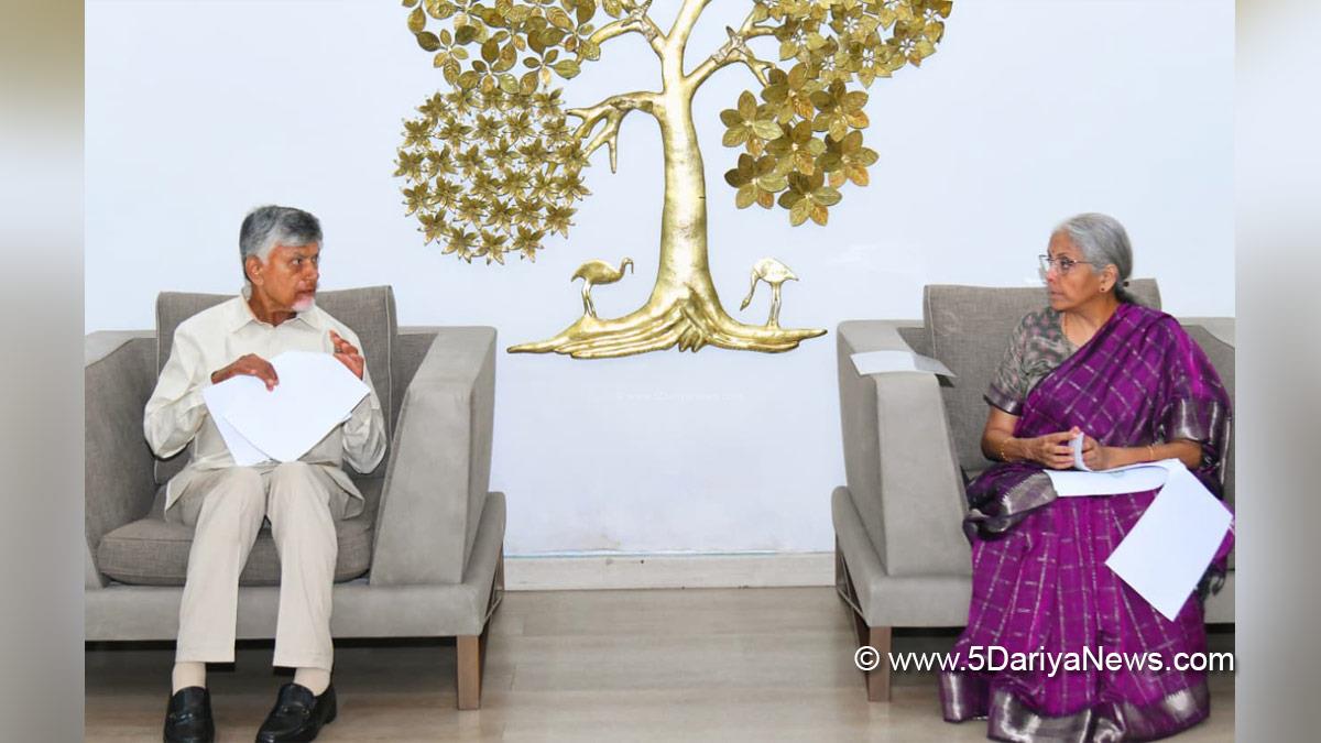 Nirmala Sitharaman, BJP, Bharatiya Janata Party, N Chandrababu Naidu, Nara Chandrababu Naidu, Chief Minister of Andhra Pradesh, Andhra Pradesh, Telugu Desam Party, TDP