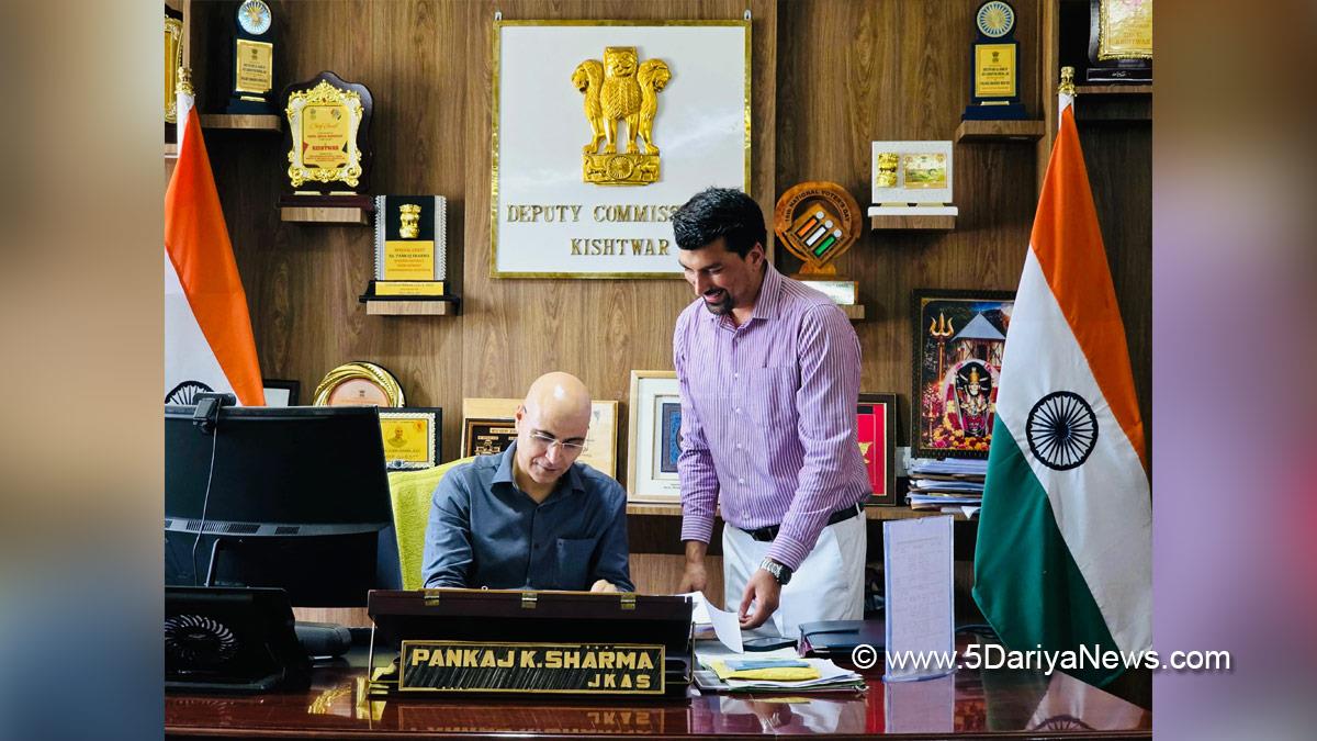 Pankaj Kumar Sharma, Kishtwar, DC Kishtwar, Deputy Commissioner Kishtwar