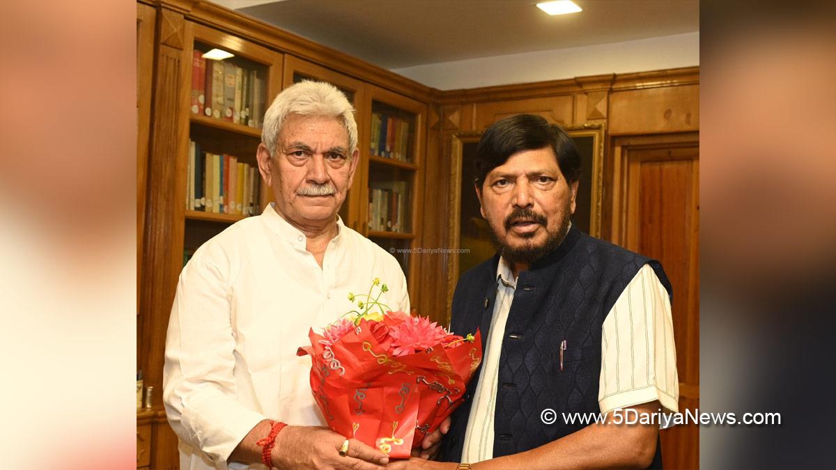 Manoj Sinha, Lieutenant Governor JK, Ramdas Athawale, Srinagar