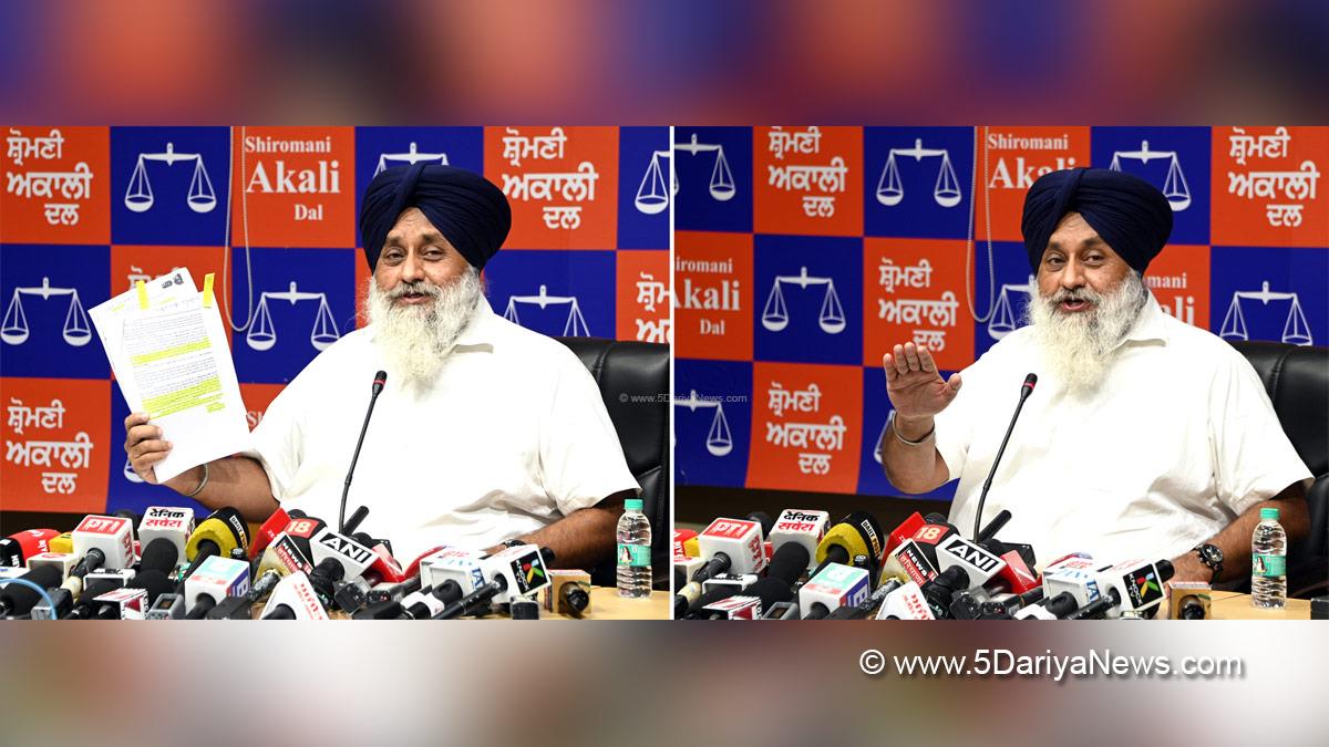 Sukhbir Singh Badal, Shiromani Akali Dal, SAD, Akali Dal, Punjab, Punjab News, Latest Punjab News