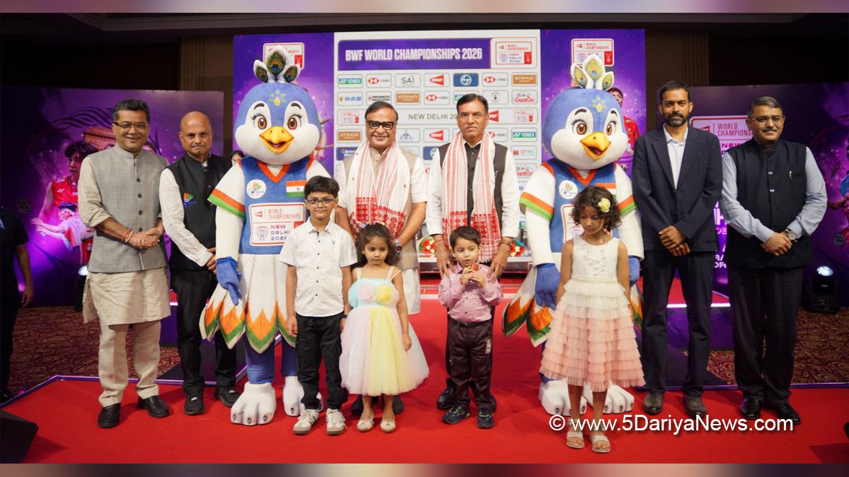 Mansukh Mandaviya, Dr Mansukh Mandaviya, BJP, Bharatiya Janata Party, Himanta Biswa Sarma, Chief Minister of Assam, BJP Assam, New Delhi, BWF World Championships 2026
