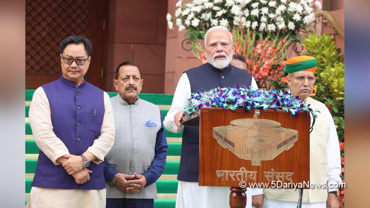 Narendra Modi, BJP, Bharatiya Janata Party, Prime Minister of India, Dr Jitendra Singh, Arjun Ram Meghwal, Kiren Rijiju, Dr L Murugan, Dr Loganathan Murugan, Monsoon Session, New Delhi