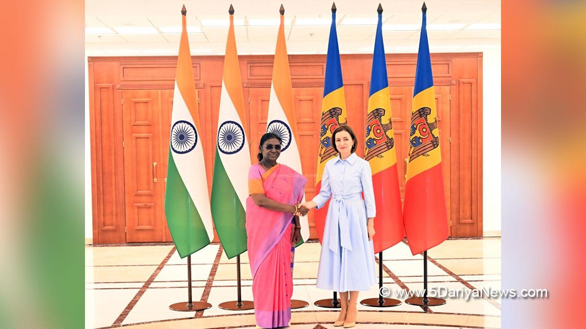 Droupadi Murmu, President of India, President, Indian President, Rashtrapati, Maia Sandu, Chisinau, Moldova