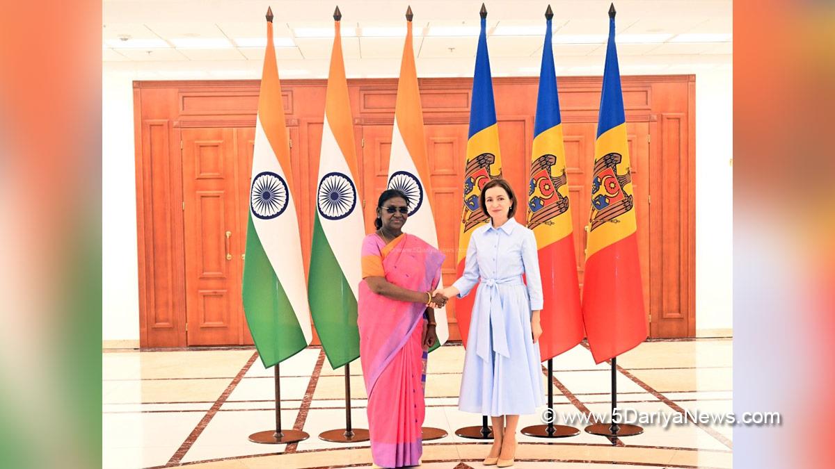 Droupadi Murmu, President of India, President, Indian President, Rashtrapati, Maia Sandu, Chisinau, Moldova