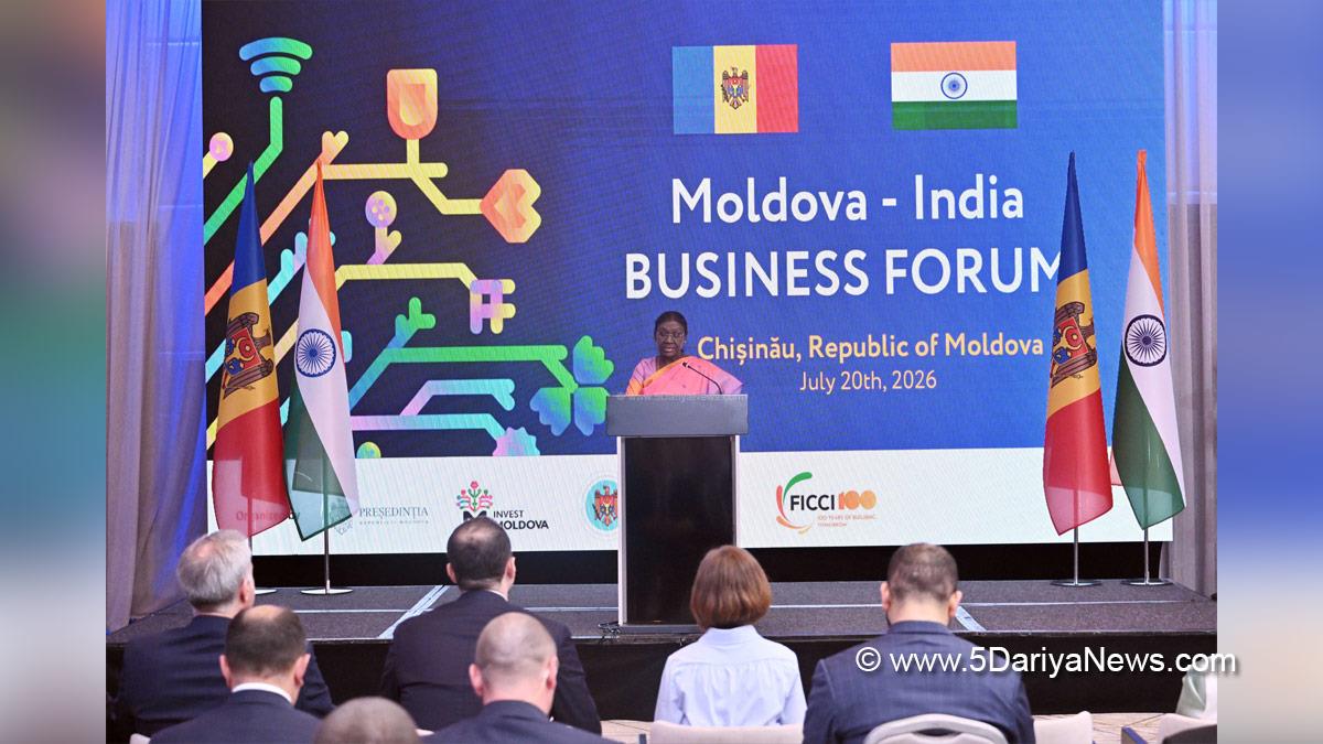 Droupadi Murmu, President of India, President, Indian President, Rashtrapati, Maia Sandu, Chisinau, Moldova