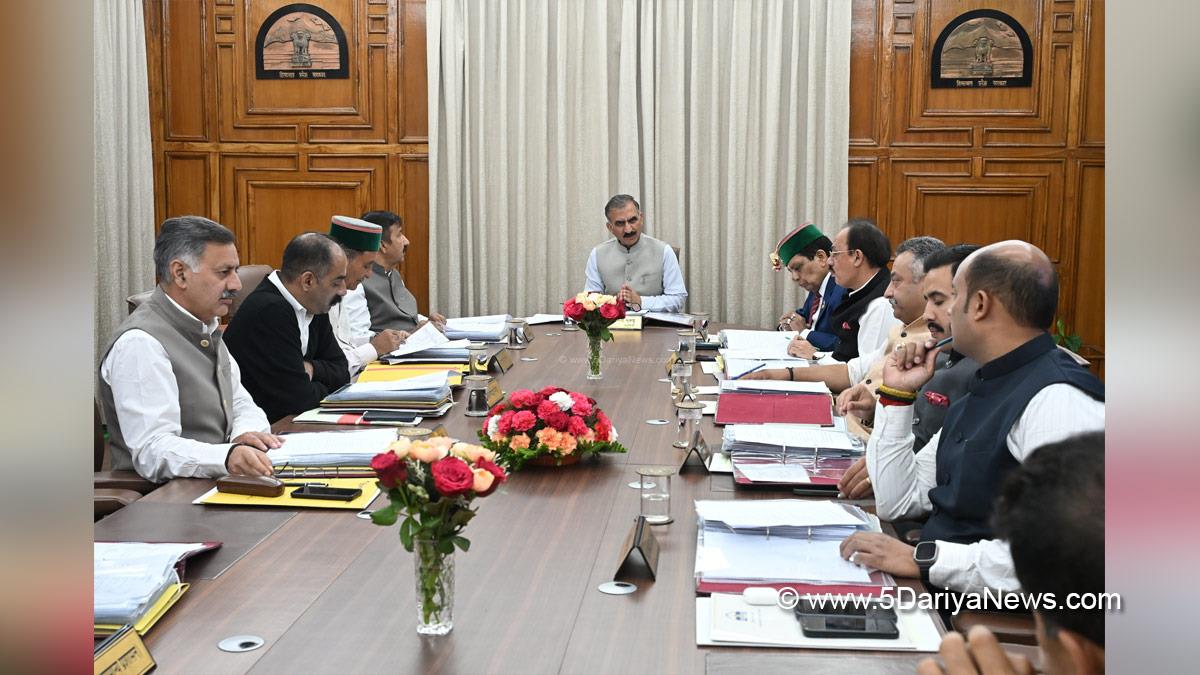 Sukhvinder Singh Sukhu, Thakur Sukhvinder Singh Sukhu, Himachal Pradesh, Himachal, Himachal Congress, Chief Minister of Himachal Pradesh, Himachal News, Latest Himachal News, Cabinet Decisions Himachal