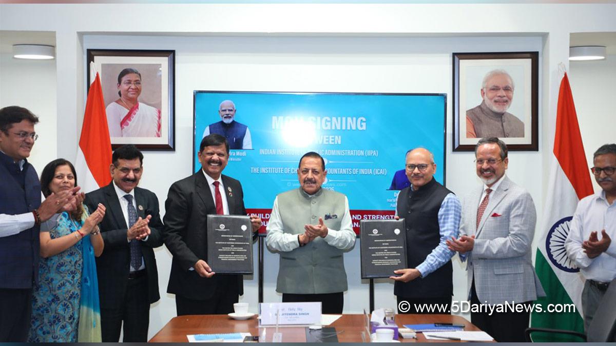 Dr Jitendra Singh, Dr Jitendra Singh, Bharatiya Janata Party, BJP, Chartered Accountants of India, ICAI, Public and Government Financial Management Committee, PGFMC  