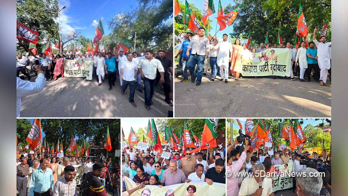 Jatinder Pal Malhotra, Jitender Pal Malhotra, BJP Chandigarh, Protest, Agitation, Demonstration