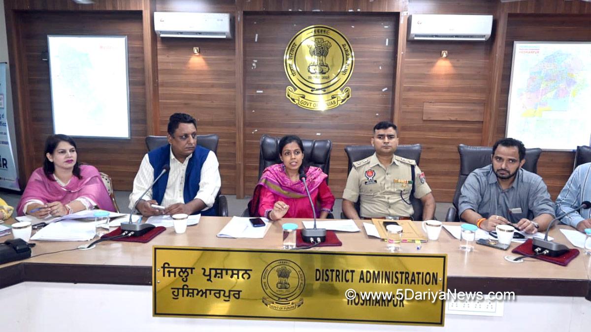 Aashika Jain, DC Hoshiarpur, Deputy Commissioner Hoshiarpur, Hoshiarpur