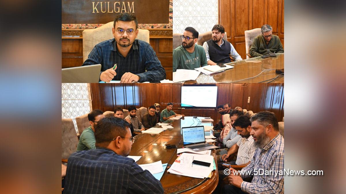 Shahzad Alam, Kulgam, Deputy Commissioner Kulgam