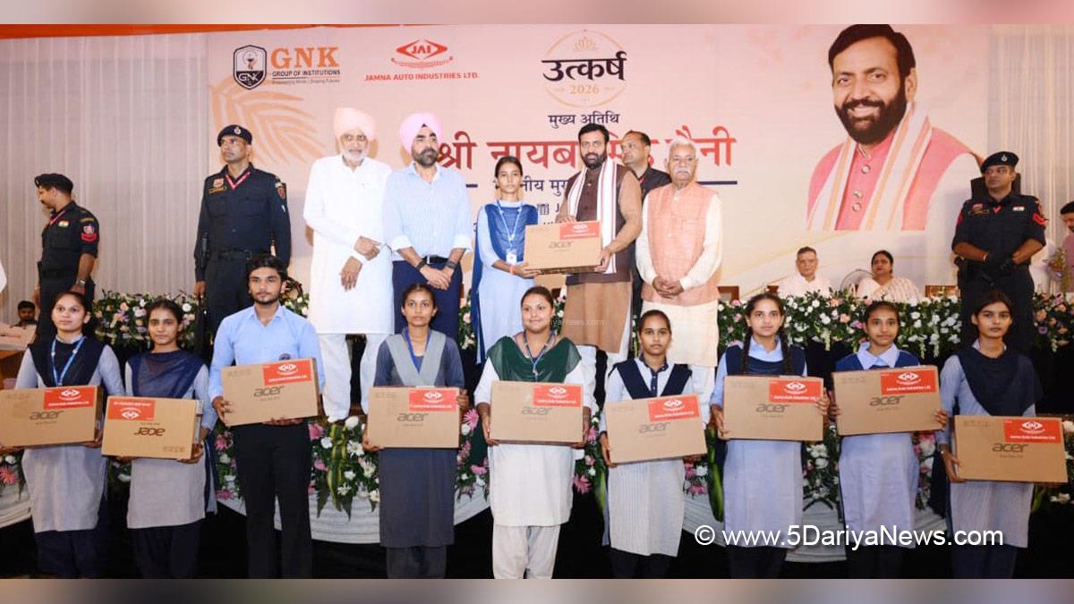 Haryana Chief Minister, Nayab Singh Saini, while addressing the Utkarsh 2026 programme organised at Guru Nanak Khalsa College, Yamunanagar, said that it was a matter of great pride