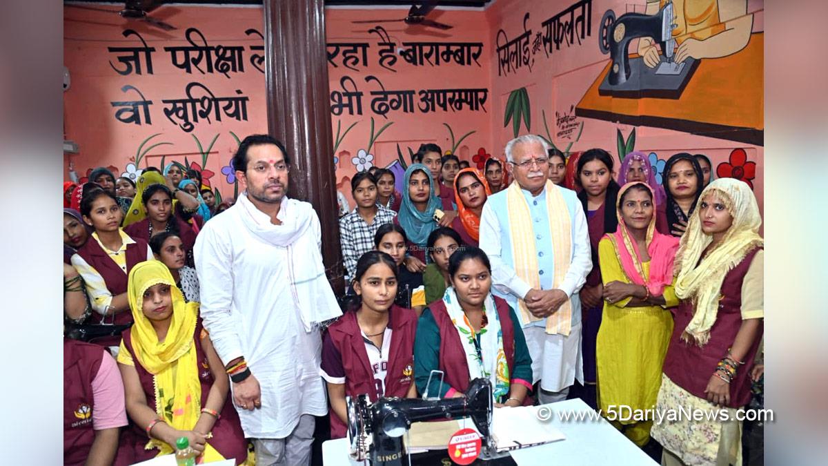 Union Minister of Power and Minister of Housing and Urban Affairs, Government of India, Manohar Lal, on Saturday inaugurated a Sewing Training Centre at Chulkana village in Panipat district