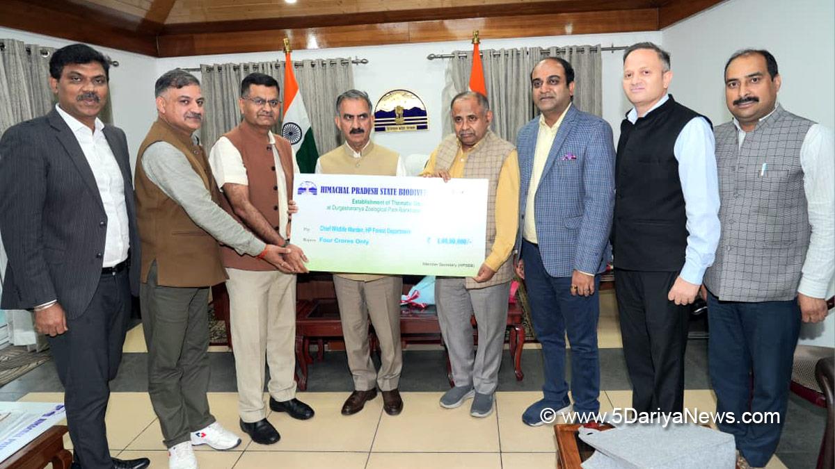 Sukhvinder Singh Sukhu, Thakur Sukhvinder Singh Sukhu, Himachal Pradesh, Himachal, Himachal Congress, Chief Minister of Himachal Pradesh, Himachal News, Latest Himachal News , Thematic Garden Project, Durgesh Aranya International Zoo