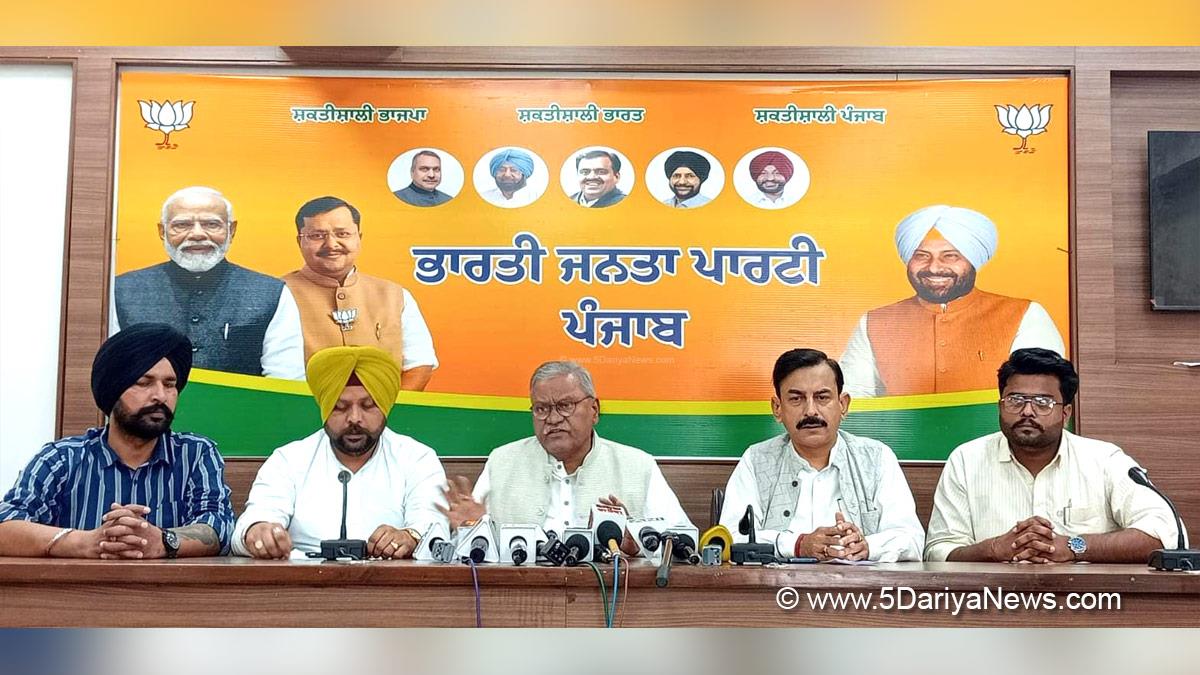 Vineet Joshi, BJP Punjab, Punjab, Punjab News, Latest Punjab News, Gejja Ram Valmiki