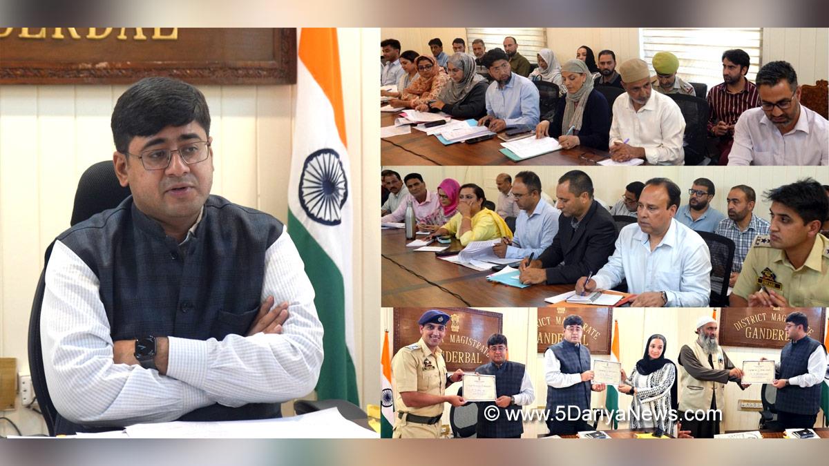 Jatin Kishore, Ganderbal, Deputy Commissioner Ganderbal, Kashmir, Jammu And Kashmir, Jammu, District Administration Ganderbal