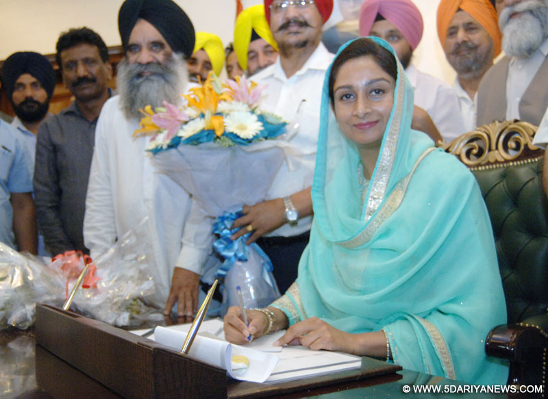Harsmirat Badal Assumes Charge Of Office