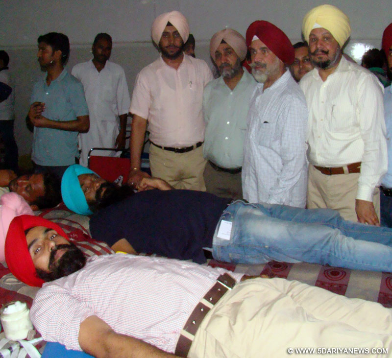 Blood Donation Camp organised in remembrance of renowned shooter (Nannu) Sidhu.