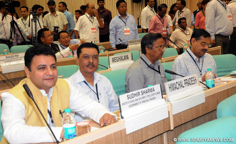 Himachal Minister for Urban Development Sudhir Sharma at the Conclave of Ministers of Urban Development & Housing of Central and State/UT governments, in New Delhi on July 3, 2014. 