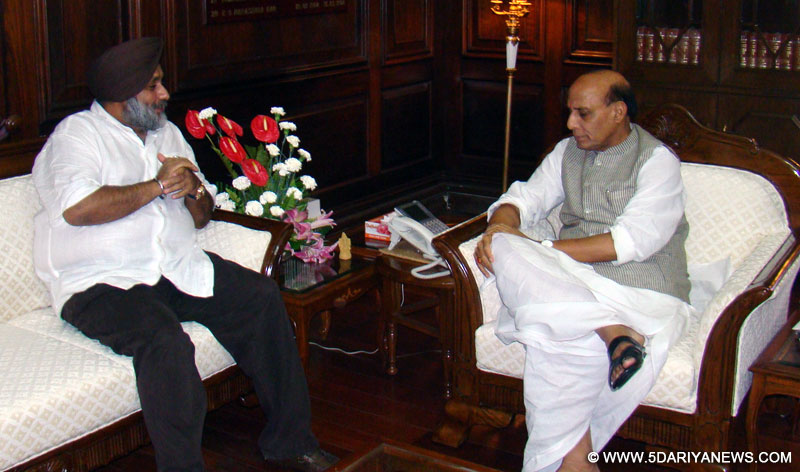 Sukhbir Singh Badal meets Rajnath Singh
