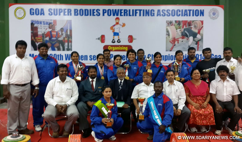 Railways lifts both men & women championships in senior national power lifting championship, held at Goa from 16th to 21st September, 2014.