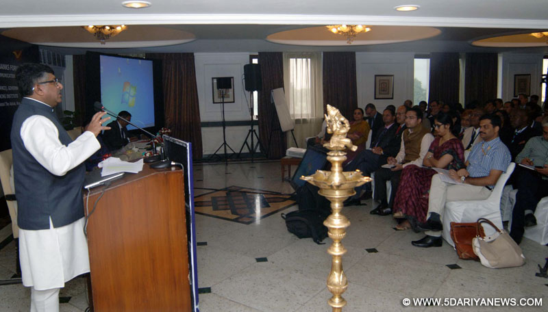 Ravi Shankar Prasad addressing at the inauguration of the Postal Saving Banks Forum’s meeting being organised in association with the World Savings & Retail Banking Institute 