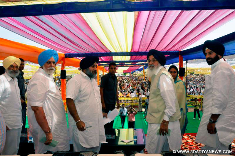 प्रकाश सिह बादल द्धारा एन. डी. ए.गठबंधन को सता मे लाने का आह्वान